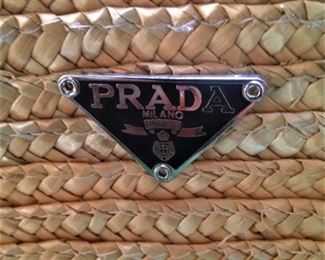 Prada straw bag