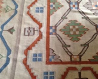 Large Santa Fe style rug - 9 feet x 11 feet 5 inches