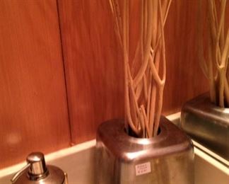 Tissue holder and lotion/soap dispenser