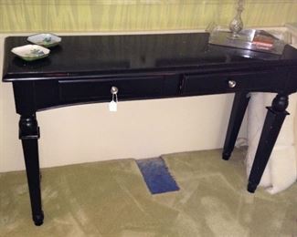 Black sofa table