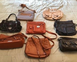 Many purses and women’s clothing!