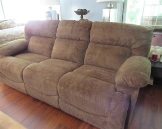 reclining fabric sofa