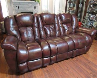 leather reclining sofa