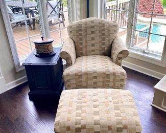 chair and ottoman