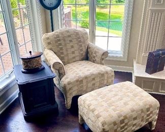 chair and ottoman