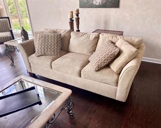 sofa / couch with accent pillows