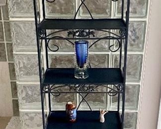 wrought iron shelf
