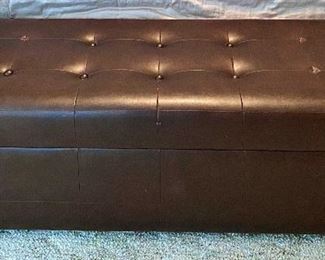 leather ottoman