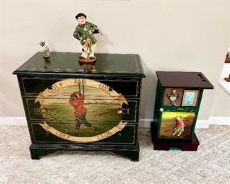 golf themed décor golf chest of drawers golf accent table