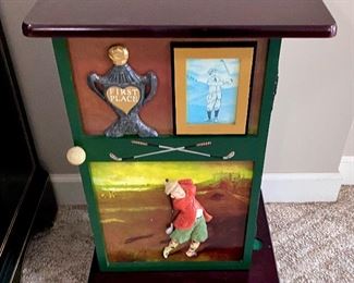 golf themed décor golf chest of drawers golf accent table