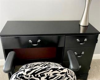 black desk