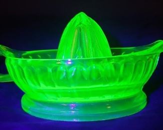 Uranium glass vintage reamer