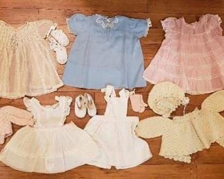 vintage baby clothing in beautiful condition