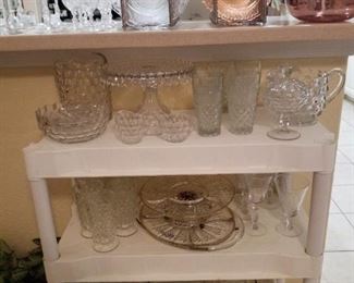 Fostoria American Cakestand and accessories