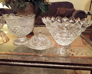 Crystal and Glass Serving Pieces