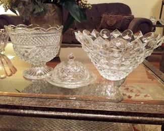 Crystal and Glass Serving Pieces 