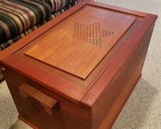 Chest with game board
