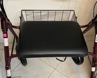 Larger Size Walker Wheel Chair with Basket