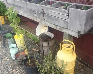 old nesting boxes from chicken farm