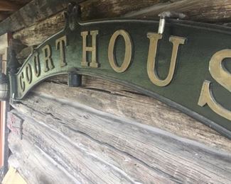 Court House sign (cast iron) from early Montana