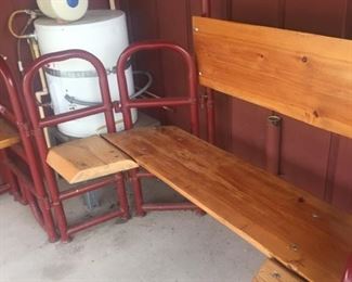 bench made from stock gates