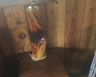 log lamps
