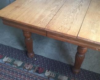 Lots of antique oak tables-round & square