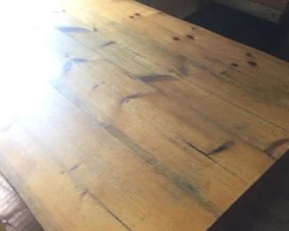 slab log dining table 