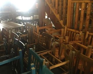 multiple chairs and chair sets