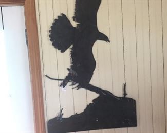 lots of metal western wall art