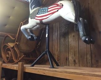 carousel horse-real one-not repro