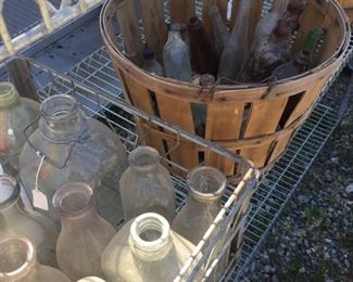 old milk and other bottles