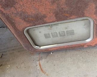 old top of gas dispenser on farm