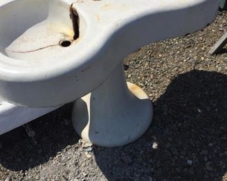 fab old sink with cracks --great planter