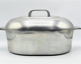 Vintage Wagner Ware Sidney Magnalite O 4265 P Aluminum Roasting Dutch Oven Pan with Lid and Trivet
