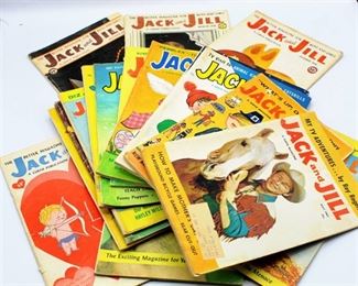 Large Lot of 18 Jack and Jill Magazines Dated Between 1957-1963 - Roy Rogers and Lassie Covers - Interesting Reading!