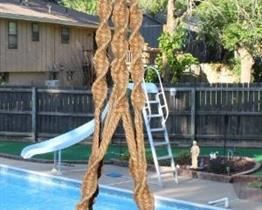 Large Vintage Macrame Plant Hanger 81" Long