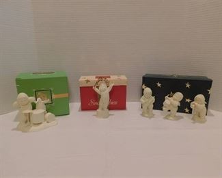 Department 56 Snowbabies Musical Figurines - Give Me My Drumsticks Back, Rejoice, Music From the Highest 4 - 6.5" Tall, with original boxes