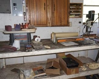 Apron taper. Craftsman drum sander, pipe/tube bending tools