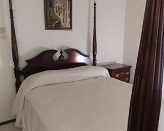 Queen 4 Poster Bedroom Suite including Queen Headboard and Footboard Asking $300.00, Nightstand Asking $79.00 And Dresser and Mirror Asking $375.00 Lift Bed with Queen Mattress Asking $195.00