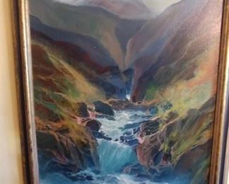 Oil Painting by L de Jong 29" by 41" Asking $299.00