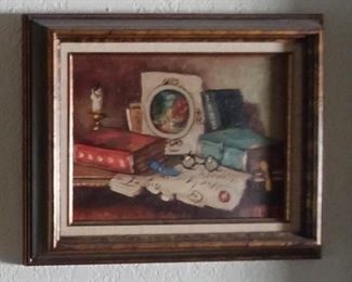 Oil Still Life Framed Signed by Czene 16.5" by 13" Asking $209.00