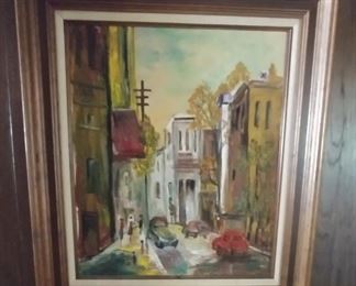 Oil Painting Framed Signed by Alma Salter 27" by 31" Asking $299.00