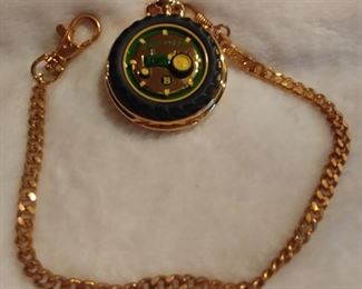 5. John Deere Pocket Watch Model B Tractor Franklin Mint Asking $150.00