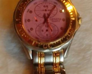 26. Geneva Quartz Men's Watch Rose Crystal Asking $29.00
