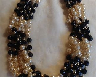 5. Black & White Bead Necklace Asking $25.00