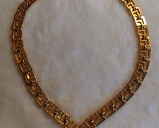 6. Monet Gold Greek Key Necklace Asking $39.00