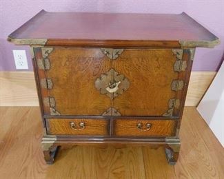 Chinoiserie nightstand or end table