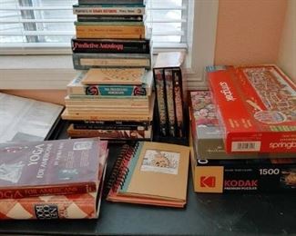 yoga books, journals, self help books