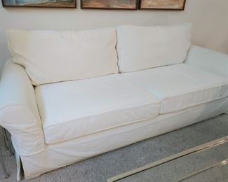 Pottery barn sofa with washable covers
